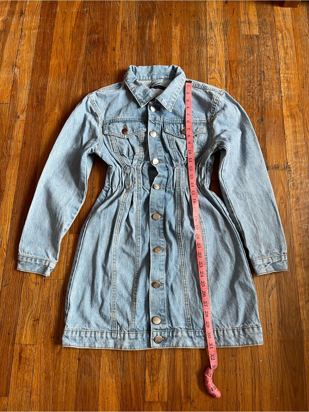 I Saw It First Light Wash Denim Dress - Picture 12 of 14